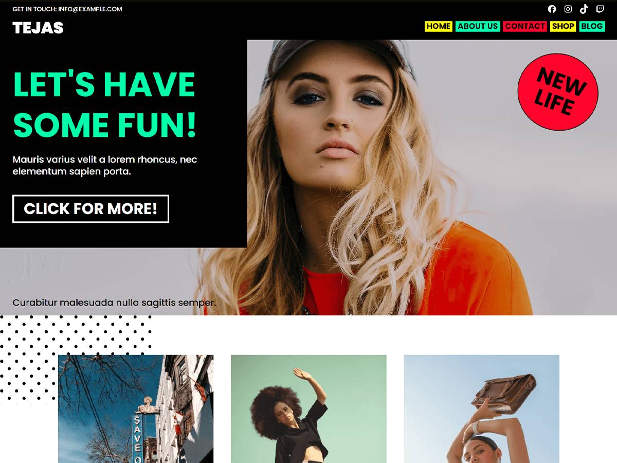 Tejas WordPress Theme