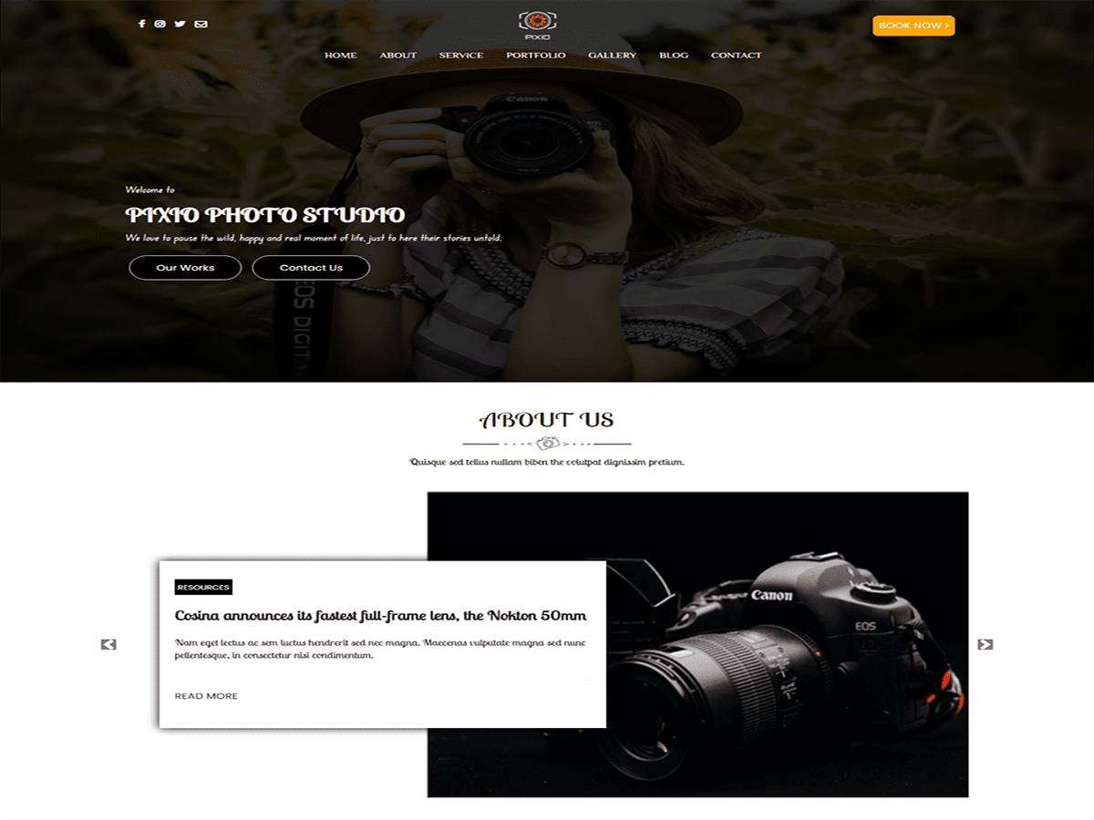 pixio WordPress Theme