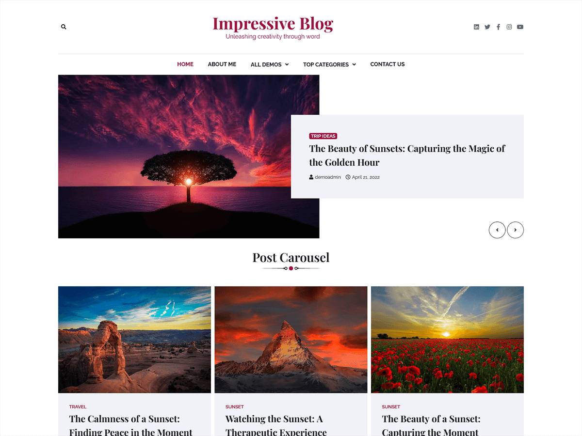 Impressive Blog WordPress Theme