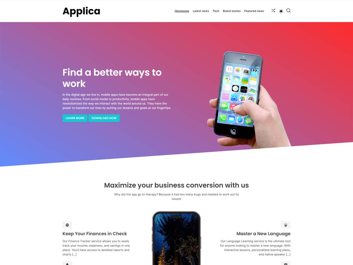 Applica WordPress Theme