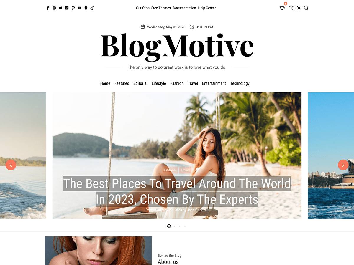 Blogmotive WordPress Theme