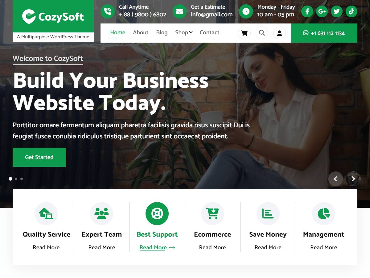 CozySoft WordPress Theme