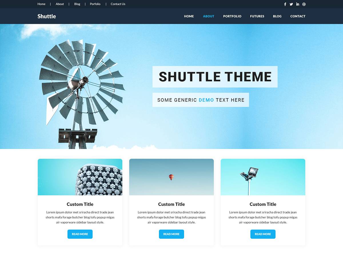 Shuttle Up WordPress Theme