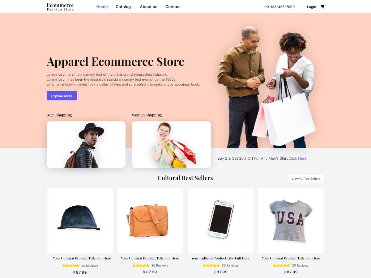 Apparel Ecommerce Store WordPress Theme
