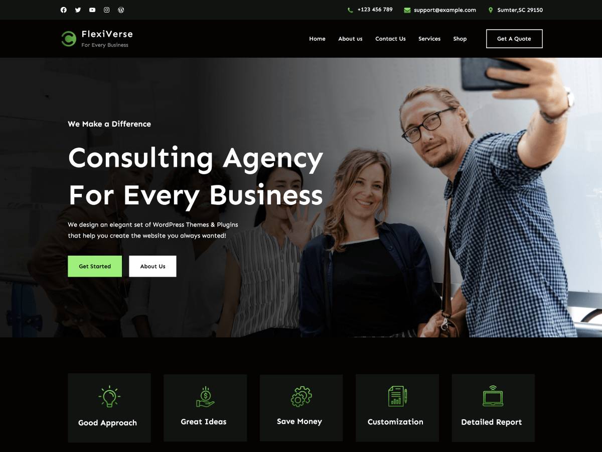 FlexiVerse WordPress Theme