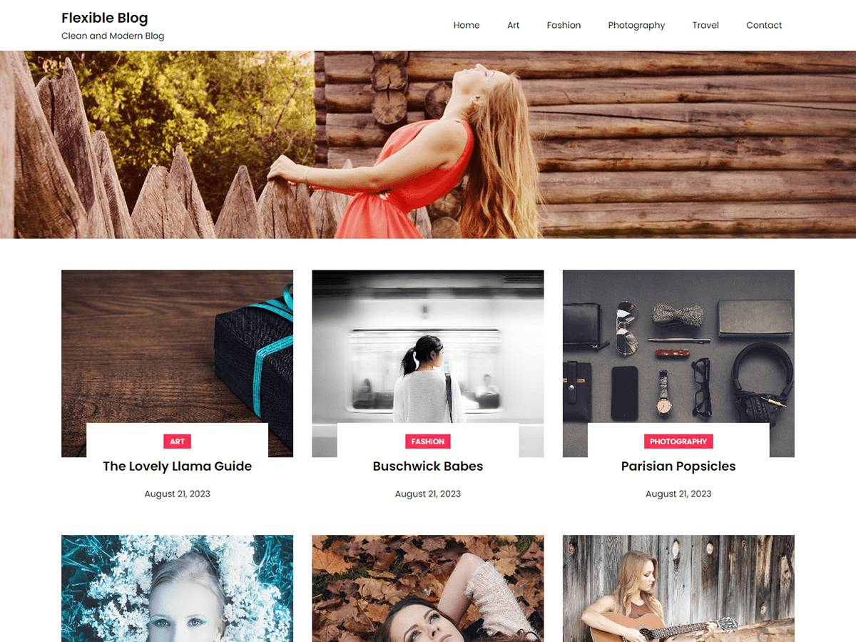 Flexible Blog WordPress Theme