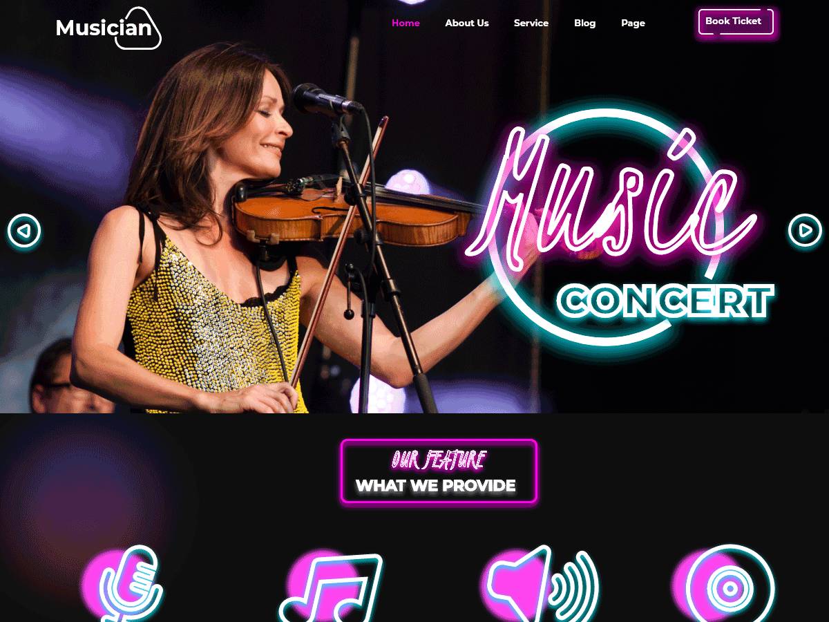 Musicians WordPress Theme