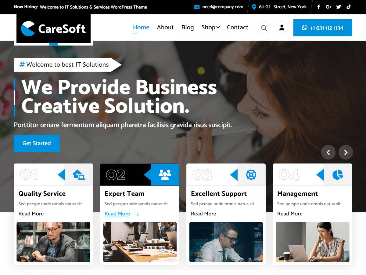 CareSoft WordPress Theme