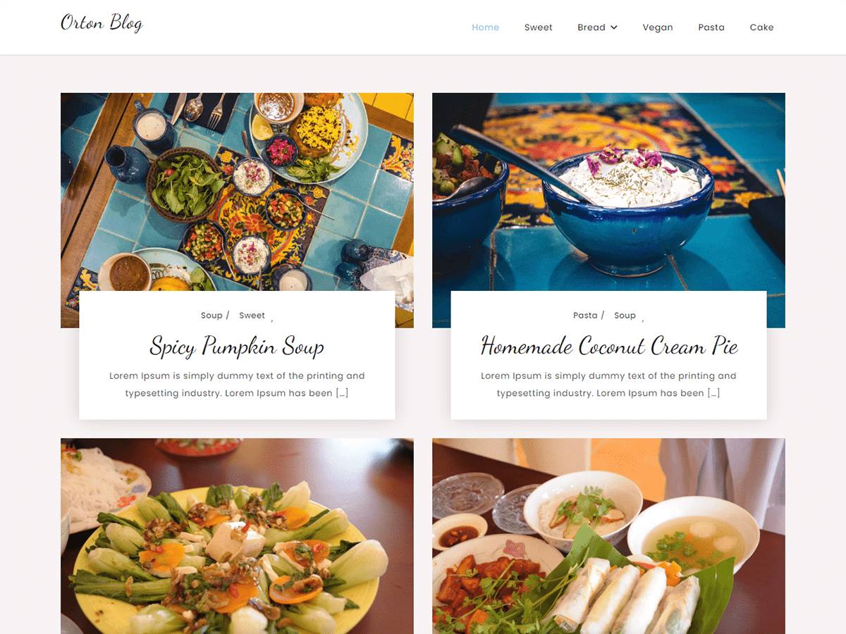 Orton Blog WordPress Theme