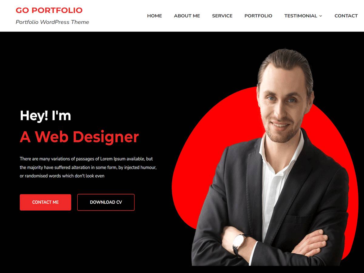Go Portfolio WordPress Theme