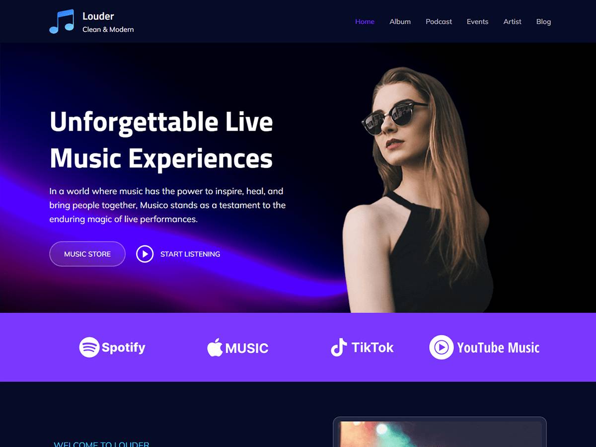 Louder WordPress Theme