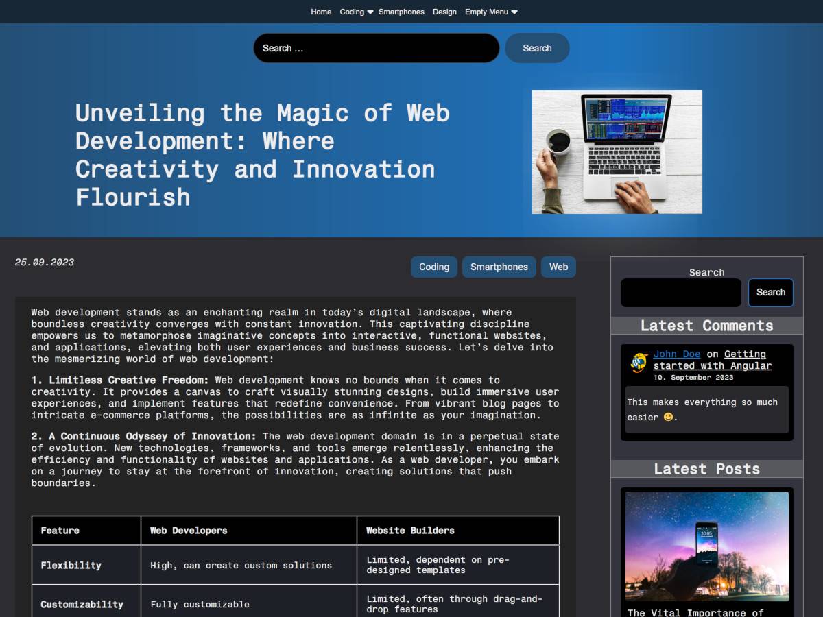 Blog Layouts WordPress Theme