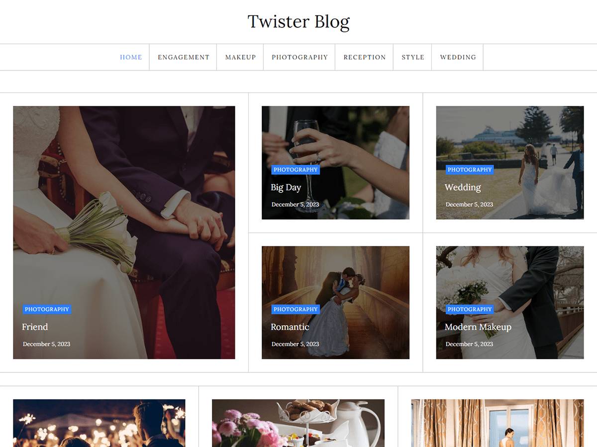 Twister Blog WordPress Theme