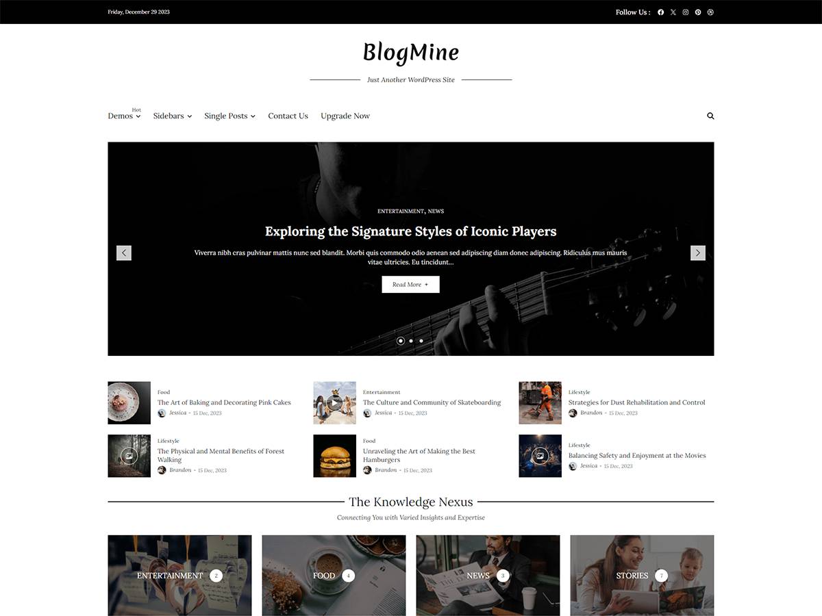 Blogmine WordPress Theme