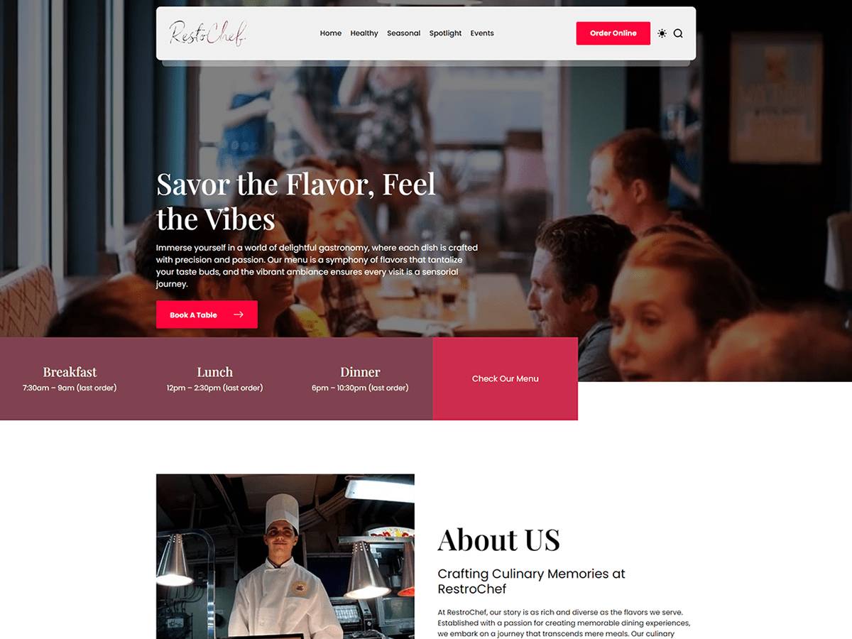 RestoChef WordPress Theme