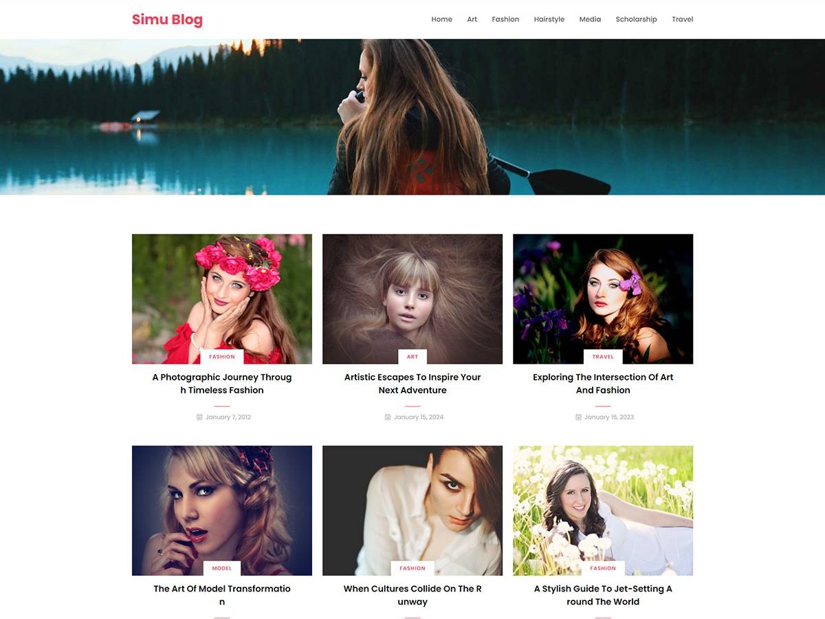 Simu Blog WordPress Theme