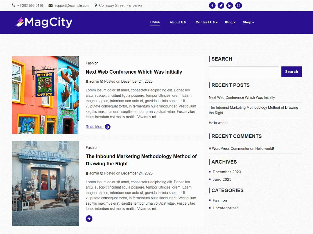 Magcity WordPress Theme