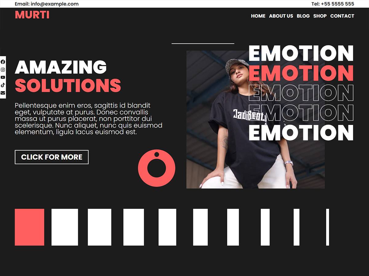Murti portfolio business WordPress Theme