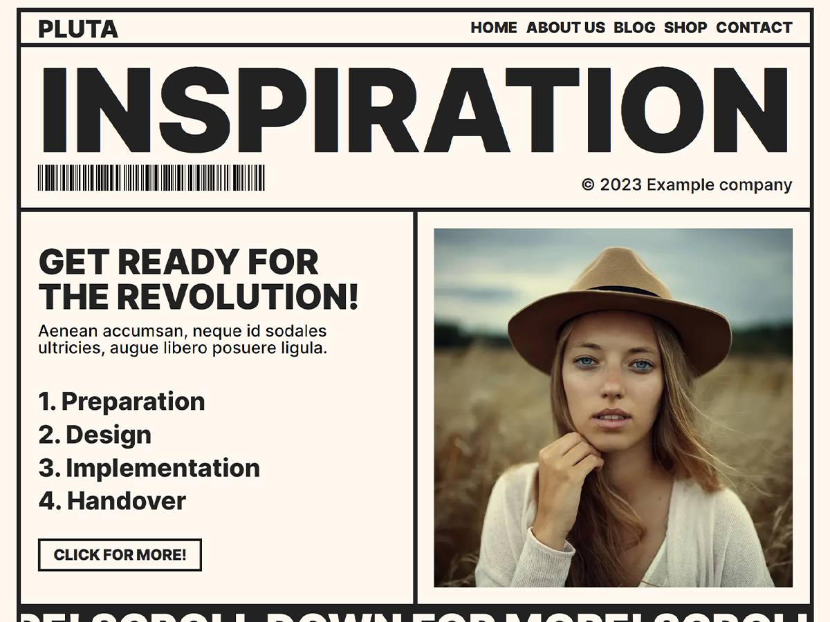 Pluta portfolio business WordPress Theme