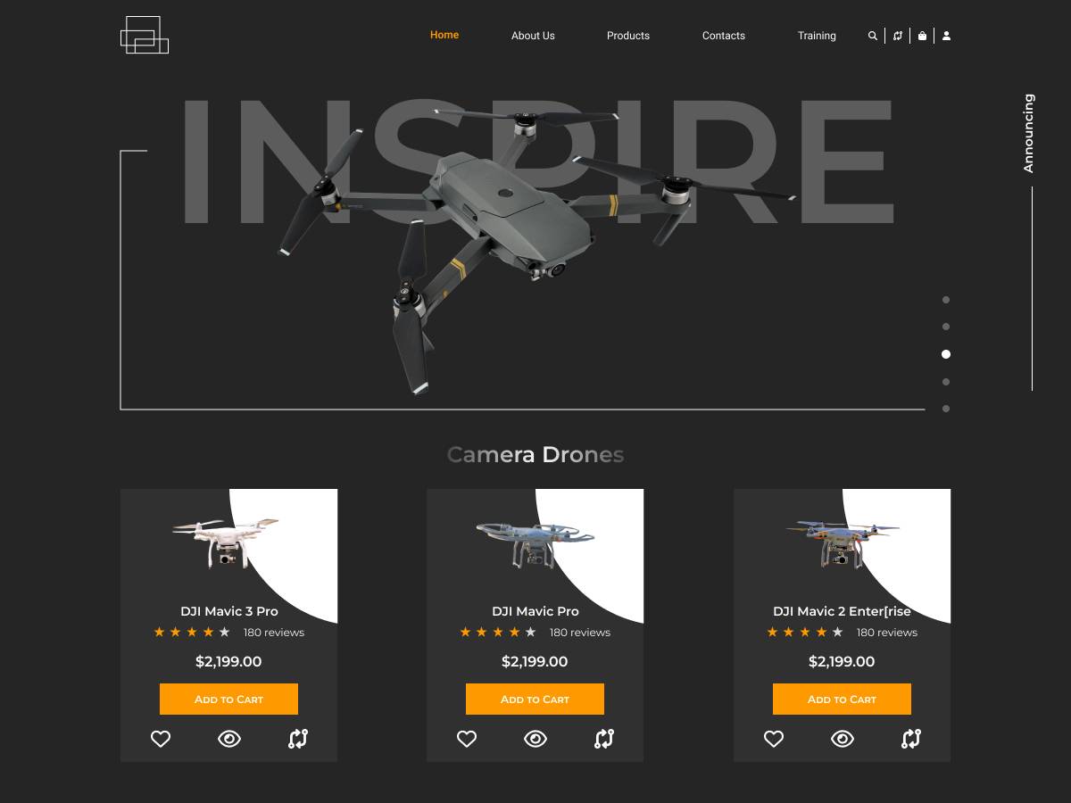 RC Drone users technology WordPress Theme