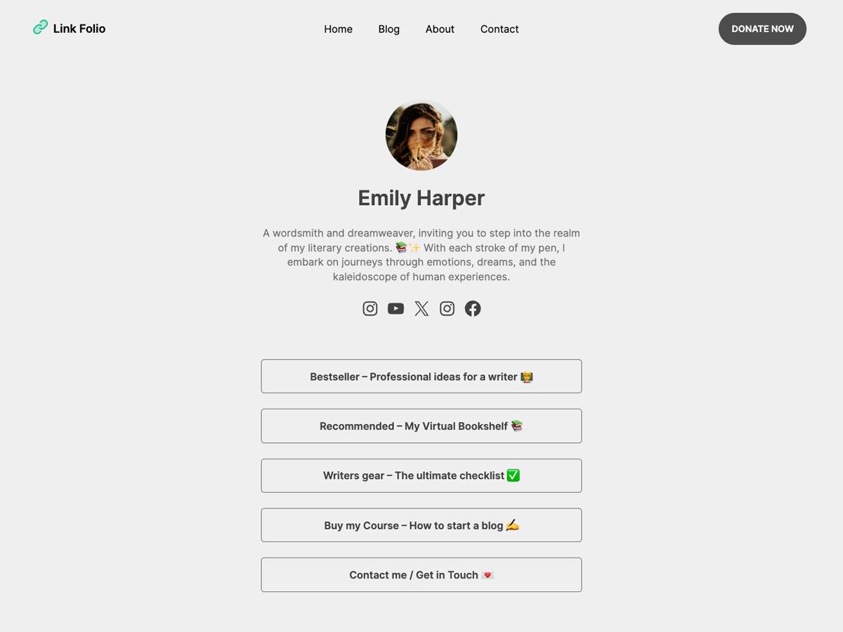 Link Folio travel affiliate WordPress Theme