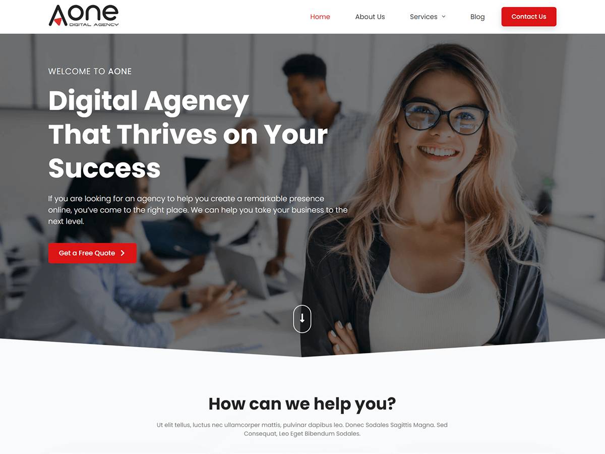 Aone ideal business WordPress Theme