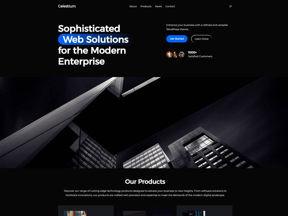 Celestium design services WordPress Theme