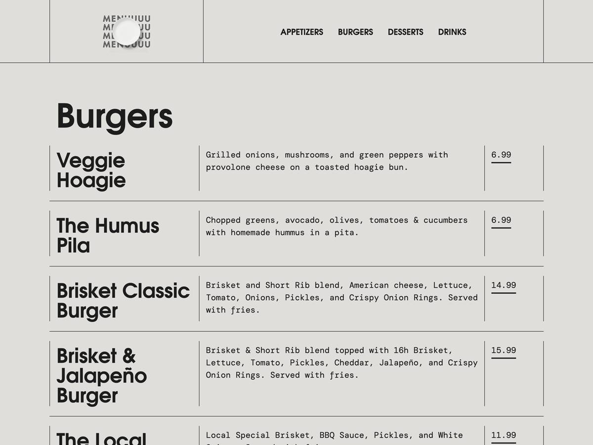 MyMenu menu restaurant WordPress Theme