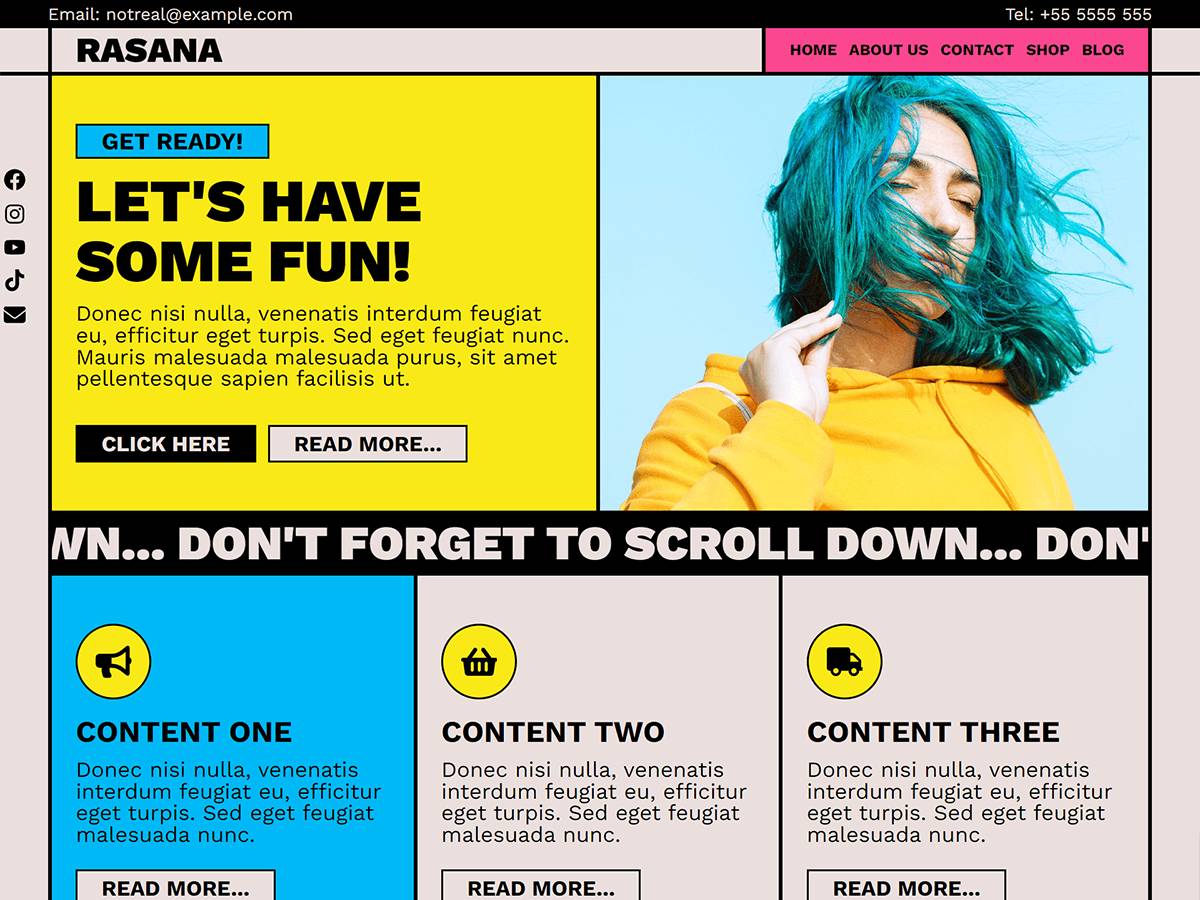 Rasana portfolio business WordPress Theme