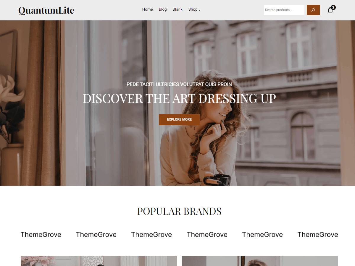 Free QuantumLite WordPress Theme