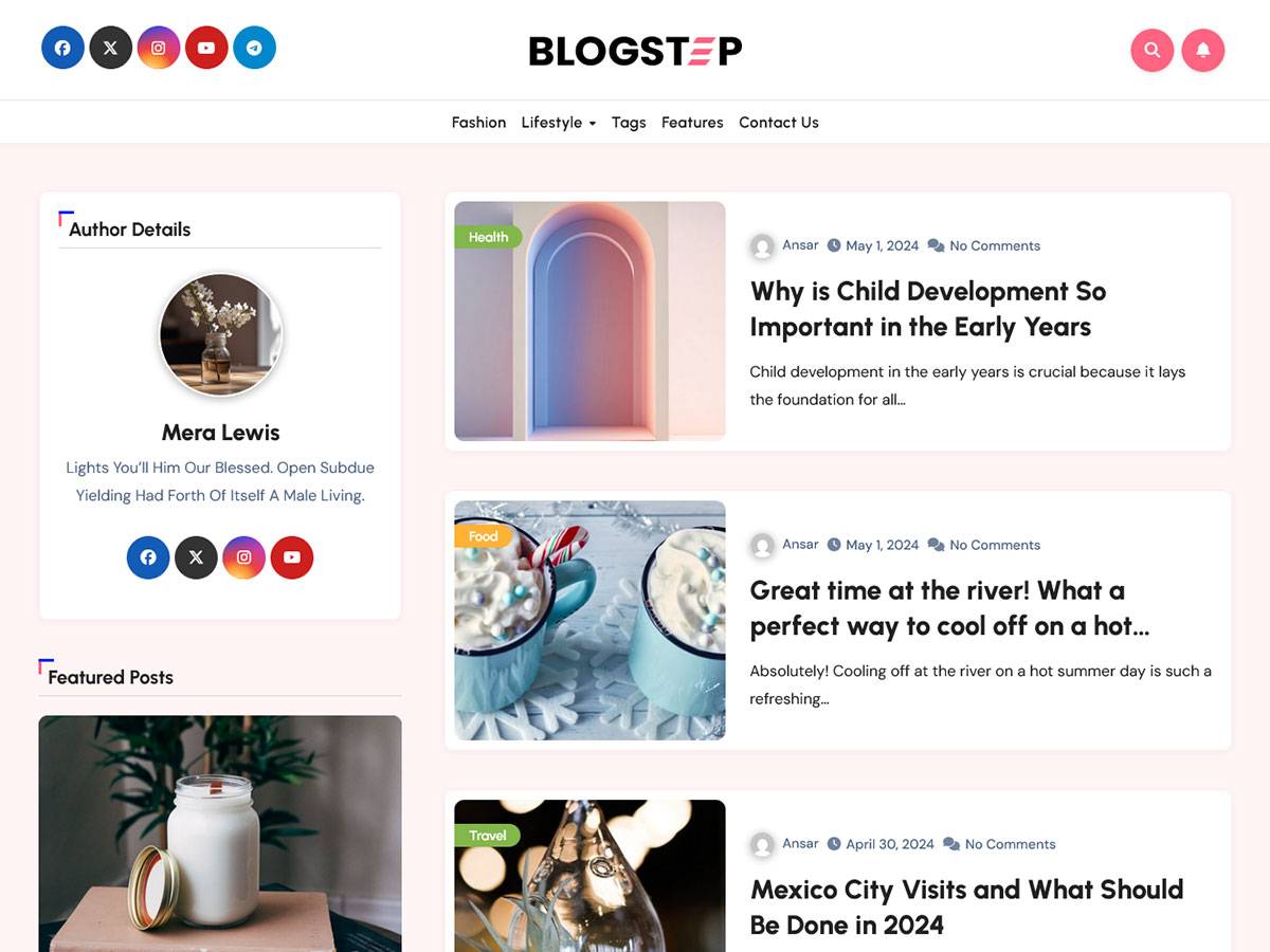 Free Blogstep WordPress Theme