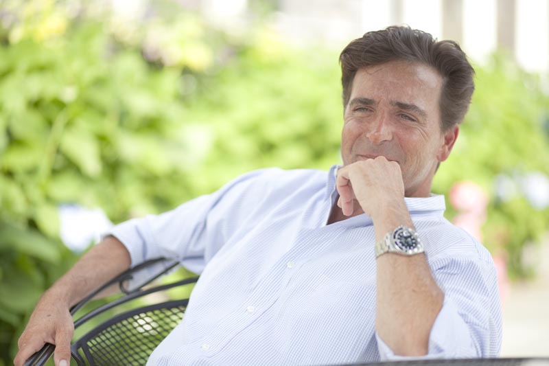His Clients Lead Late Night TV, His Summer Office Is on Island