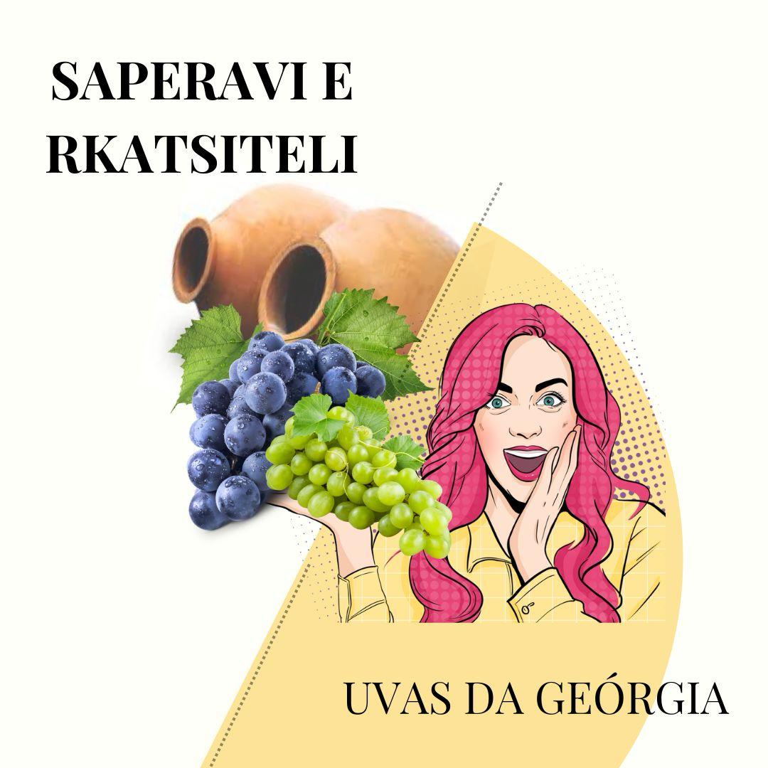 Variedade de uvas da Geórgia: Saperavi e Rkatsiteli