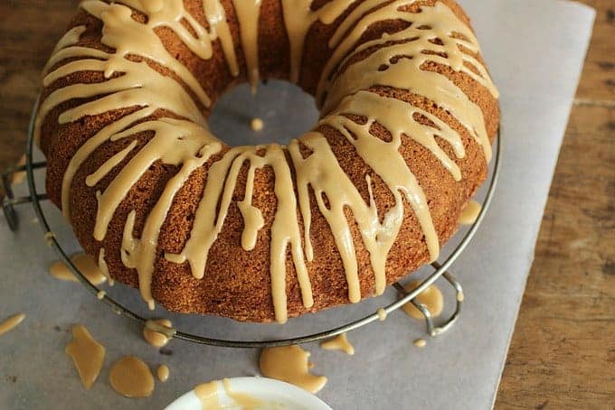 pix Coffee Glaze For Bundt Cake brown butter cake with coffee glaze