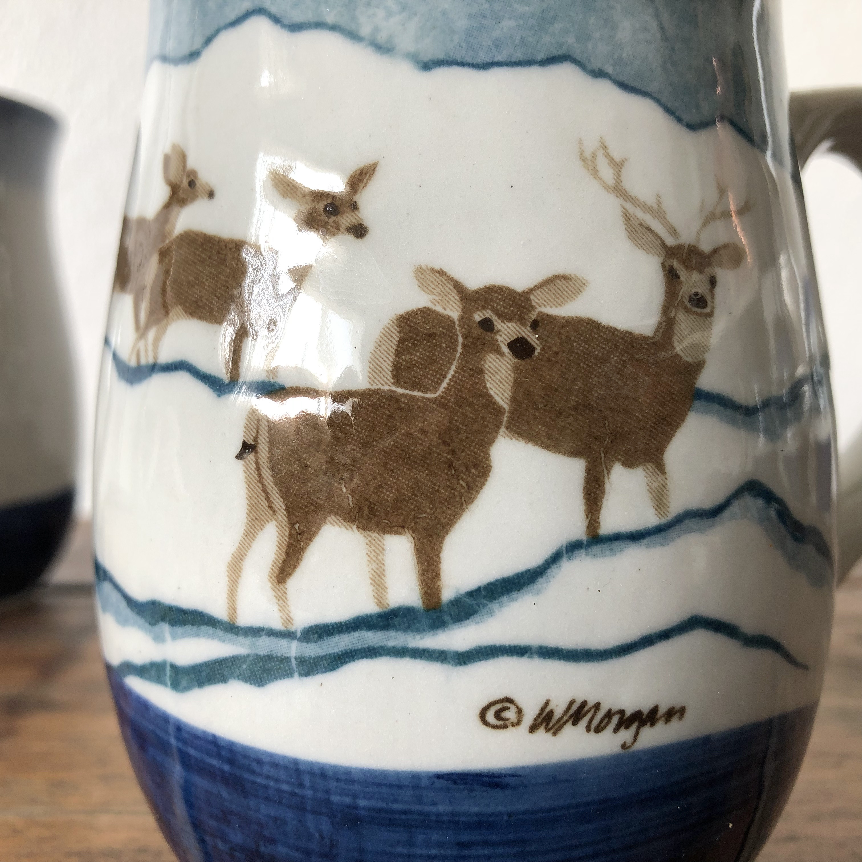 W Morgan Otagiri Deer Mug | Handcrafted Japanese Otagiri Mug | Wendy Morgan (Copy) - Image 8