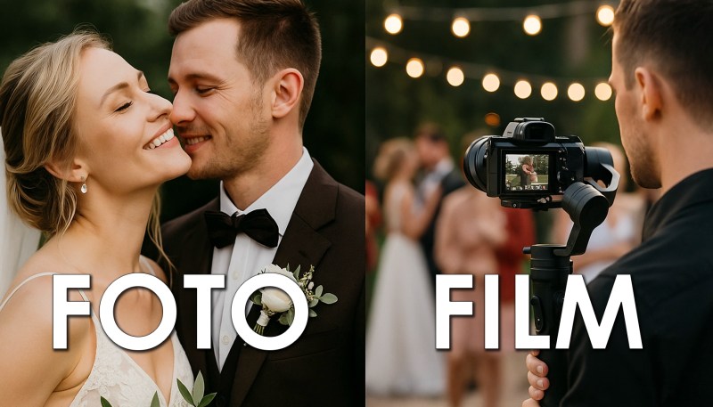 Hochzeitsfoto oder Hochzeitsvideo
