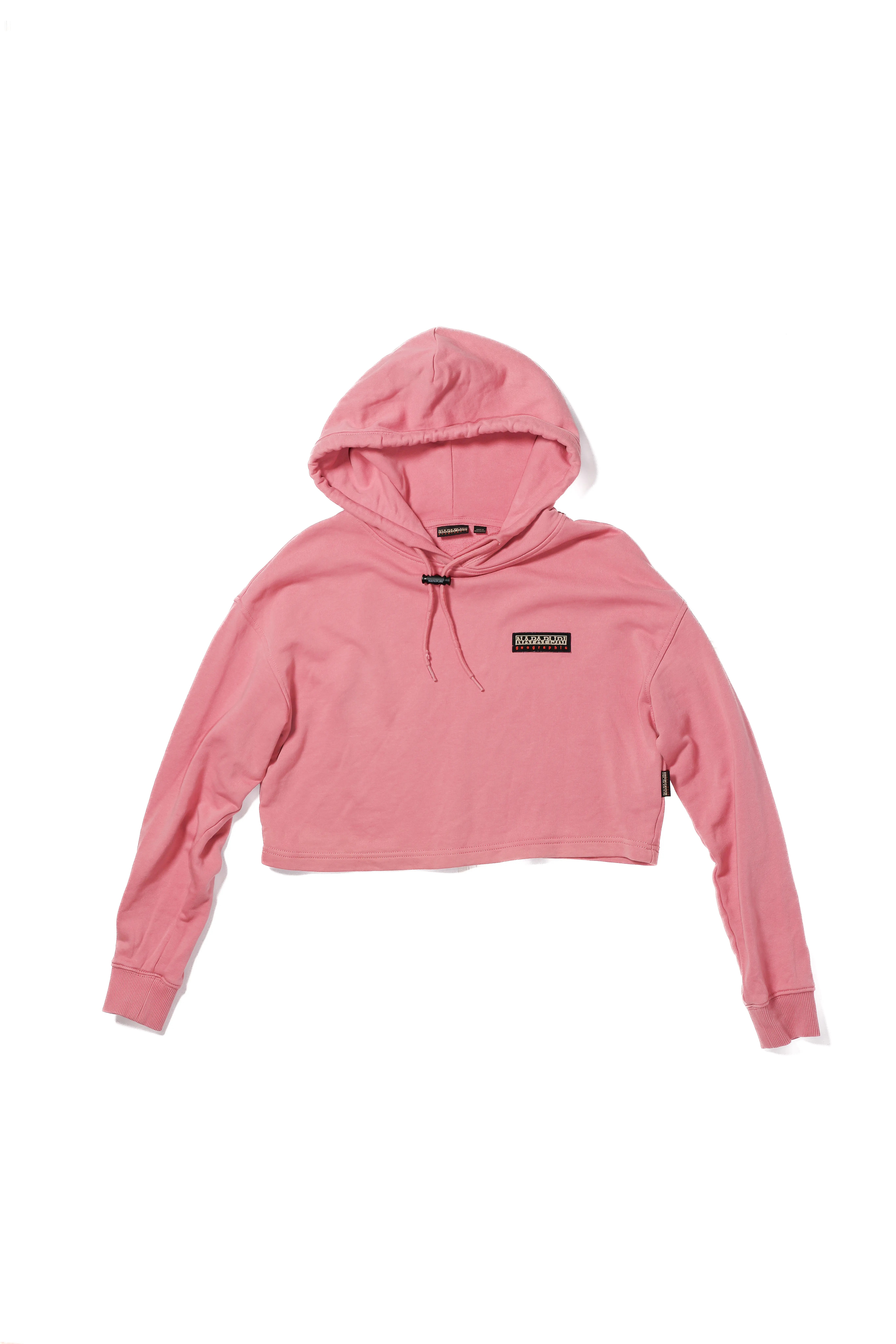 Napapijri Cropped Hoodie, Pink - XS