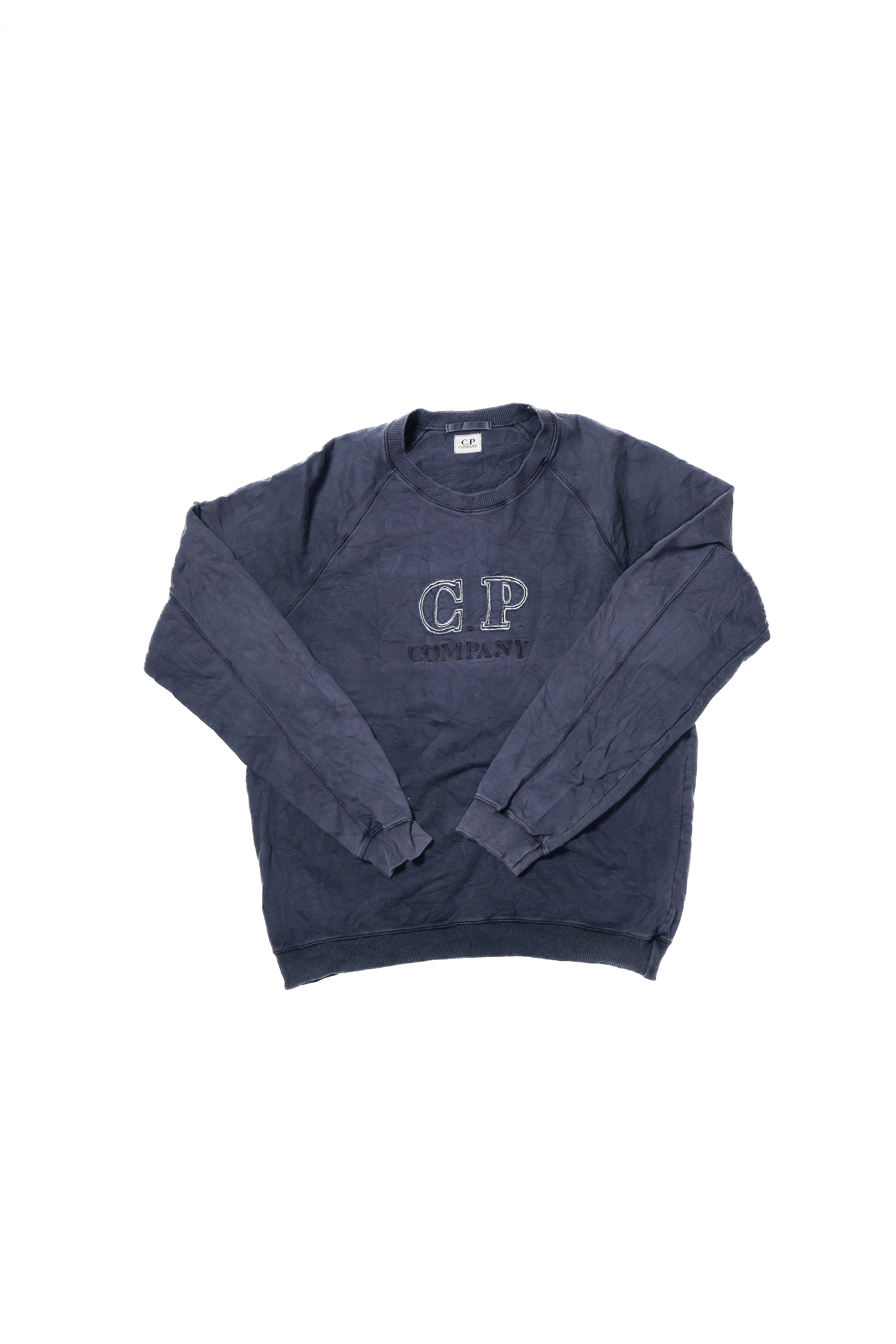 CP Company Crew Neck Jumper, Navy - XL