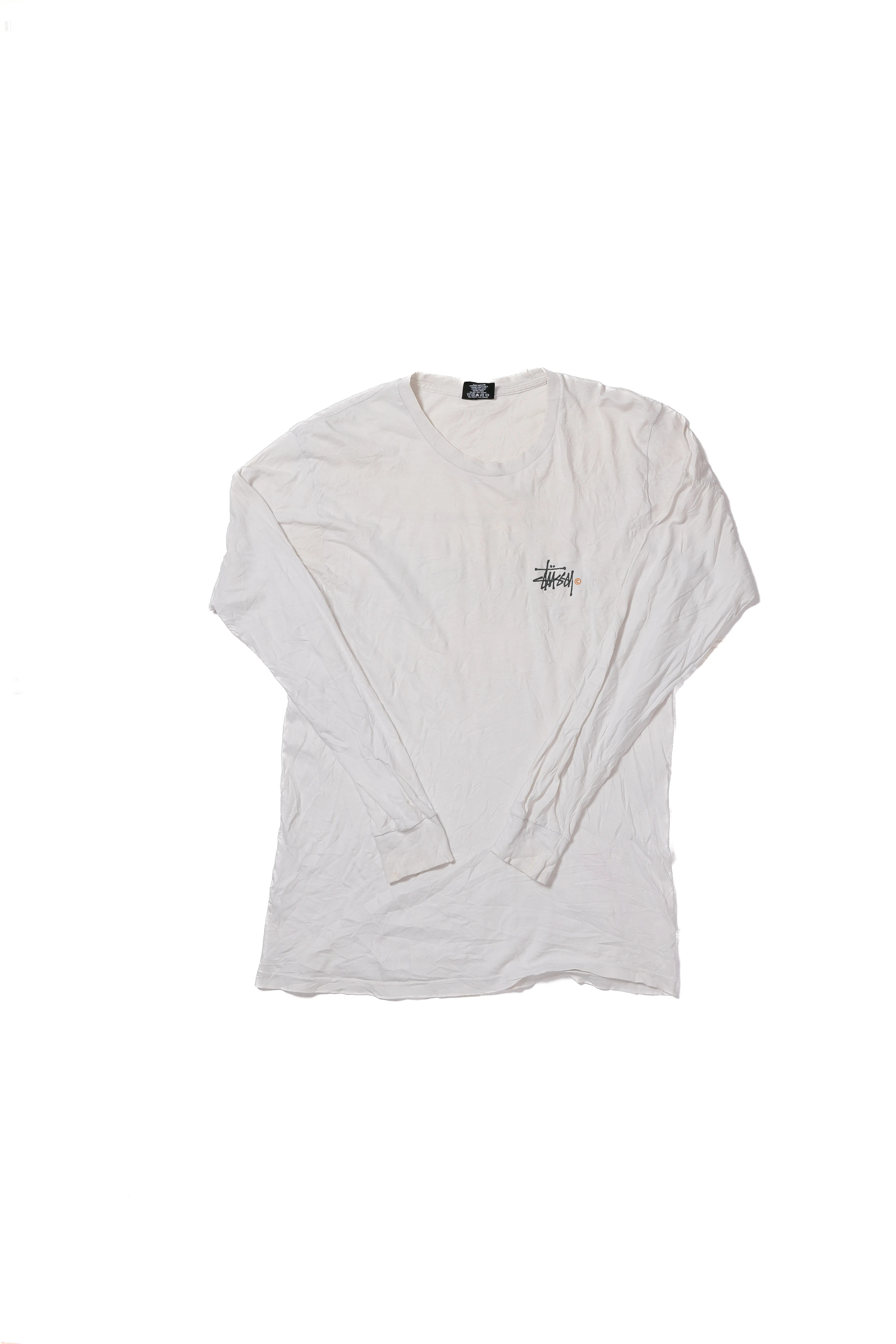 Stussy Long-Sleeve T-Shirt, White - M