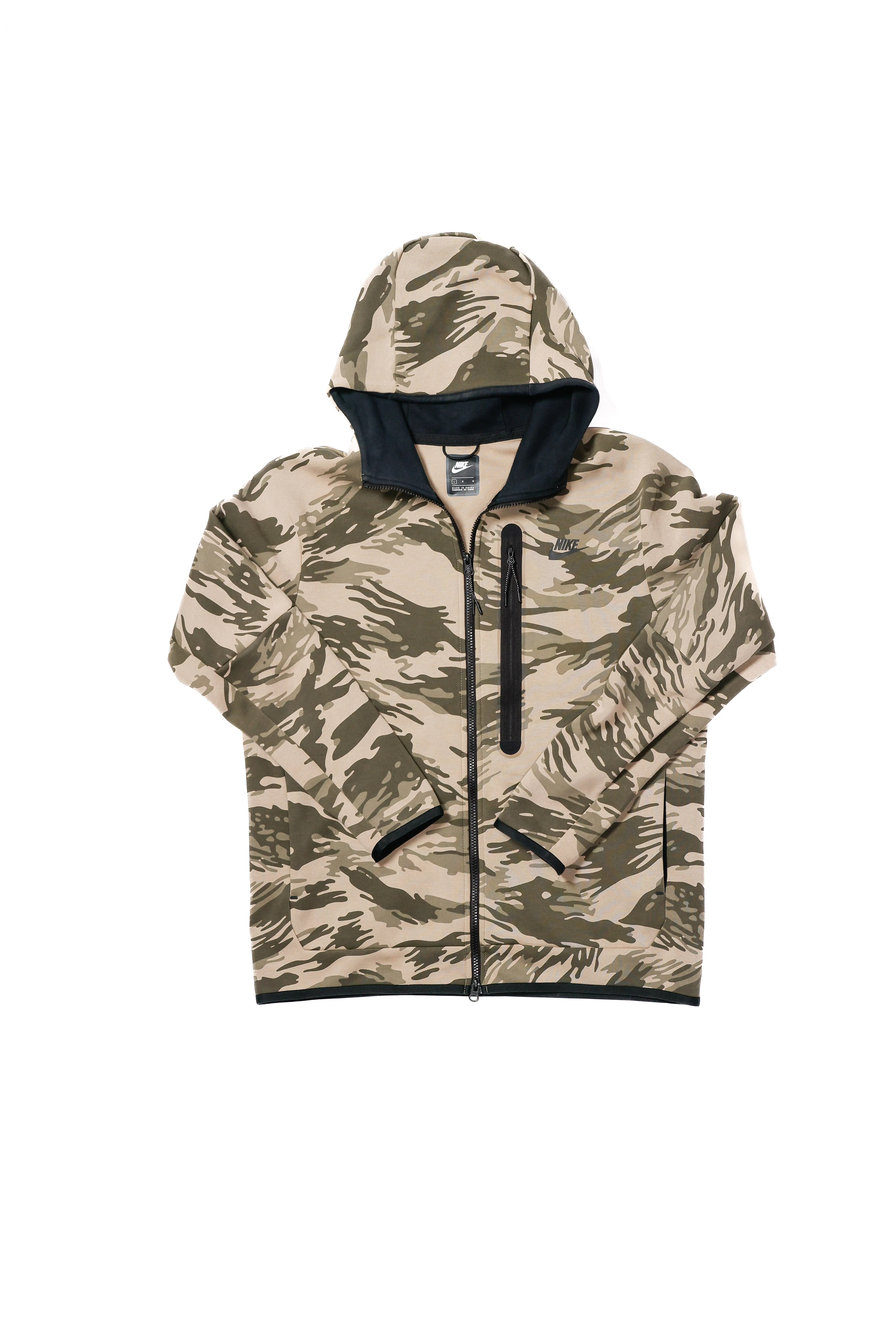 Nike Camo Tech-Fleece Tracksuit, Camo - Top: L - Bottoms: M