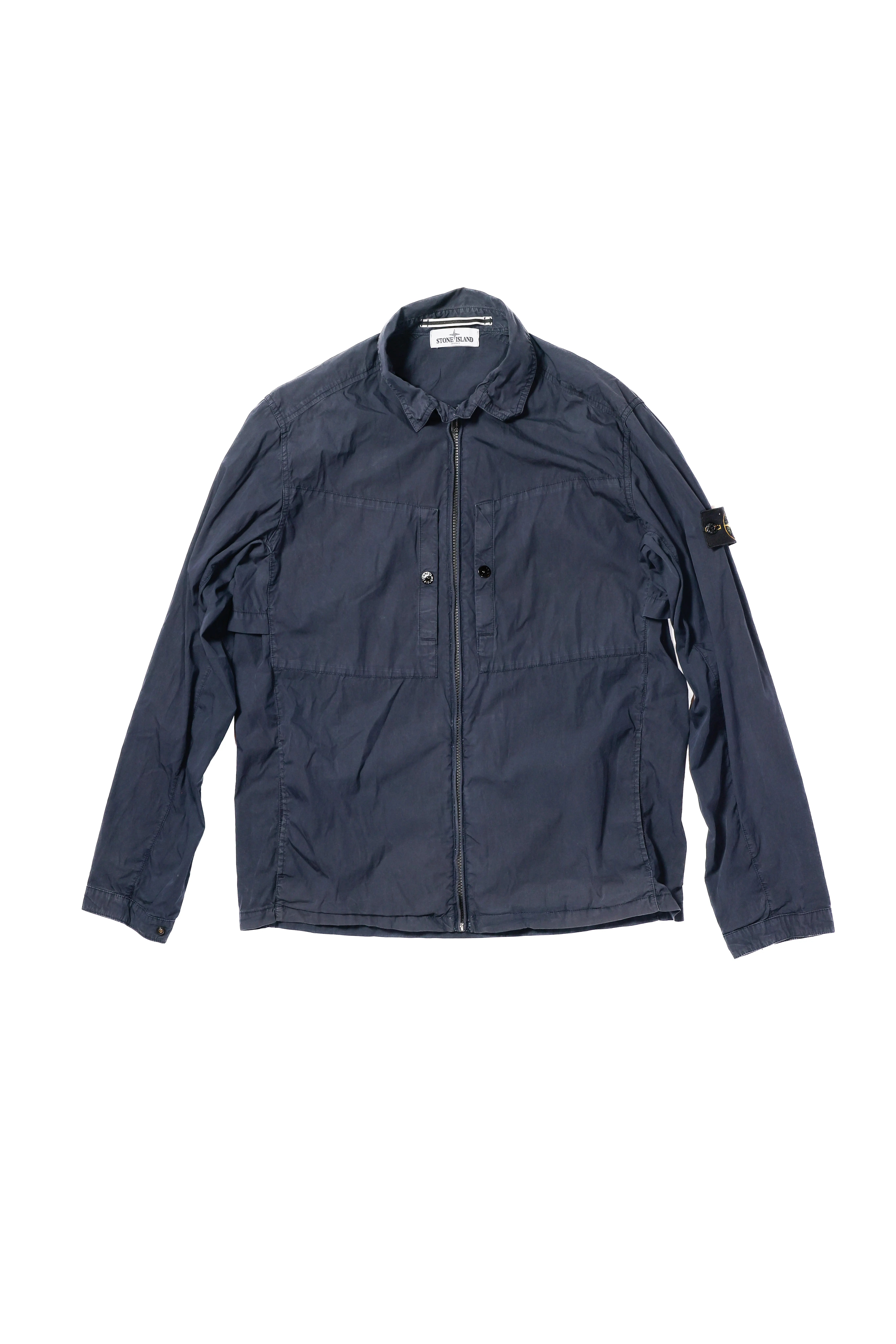 Stone Island Zip Up Jacket, Navy - XL