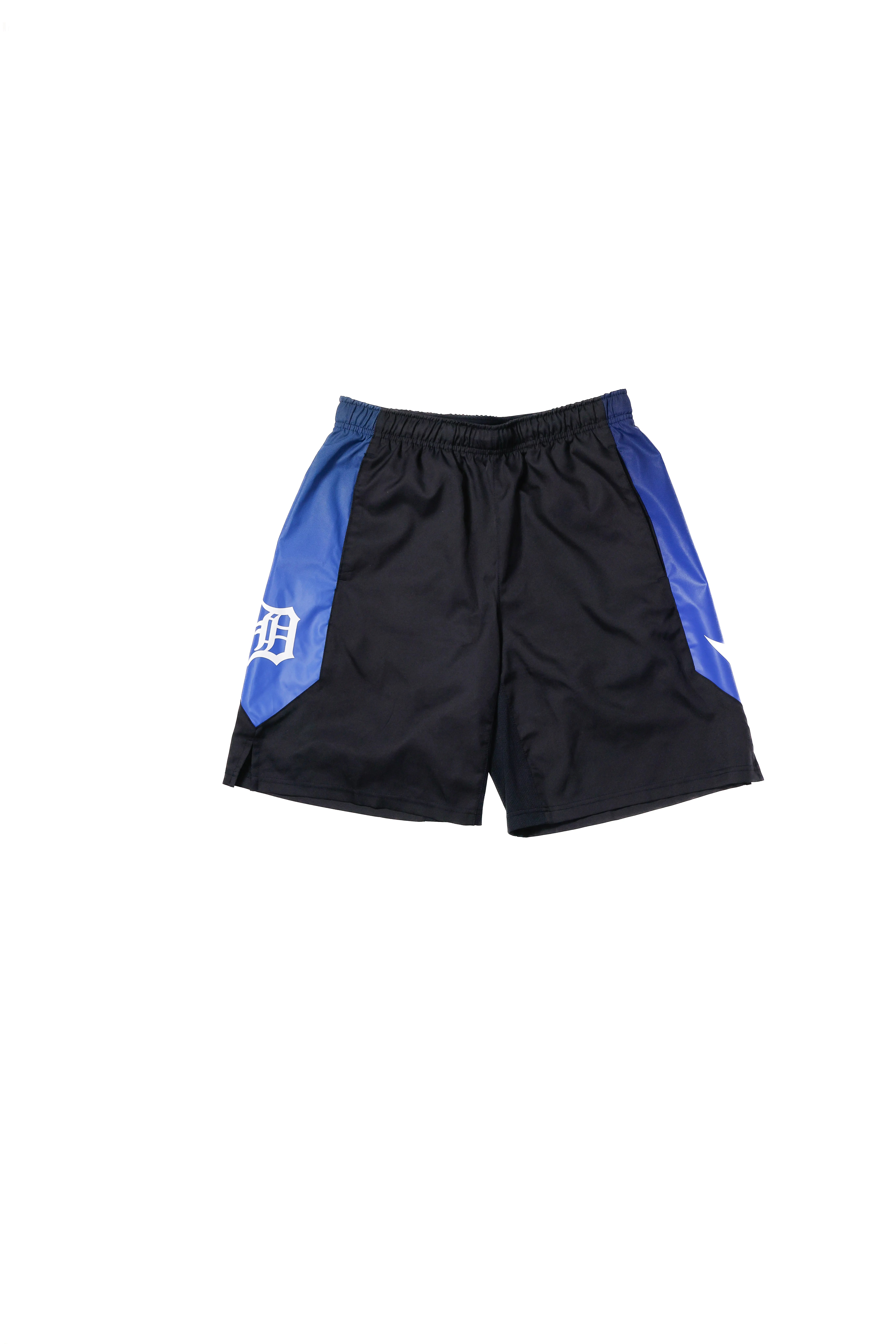 Nike Dri Fit Shorts, Black and Blue - M