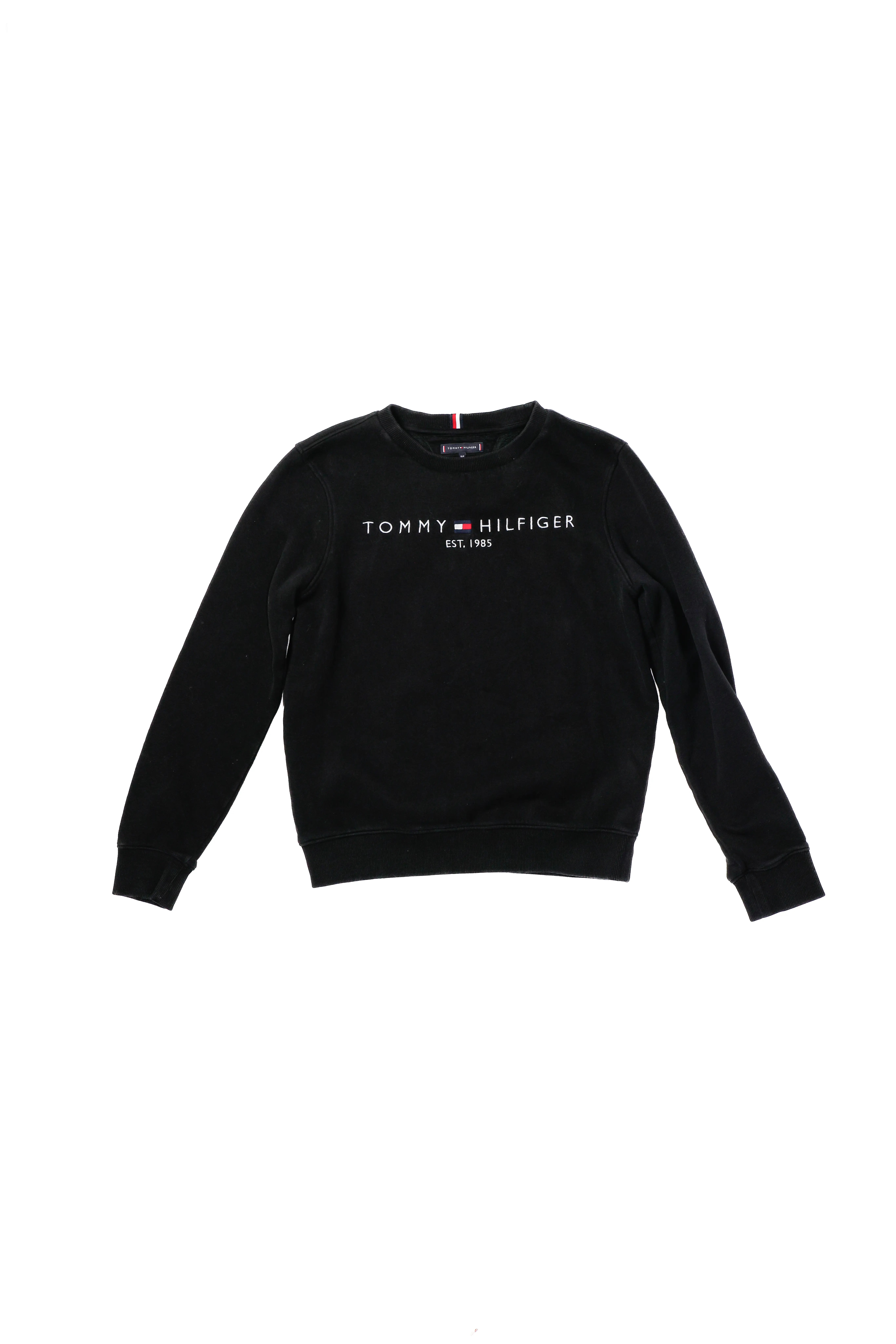 Tommy Hilfiger Crew Neck Jumper, Black - age 14