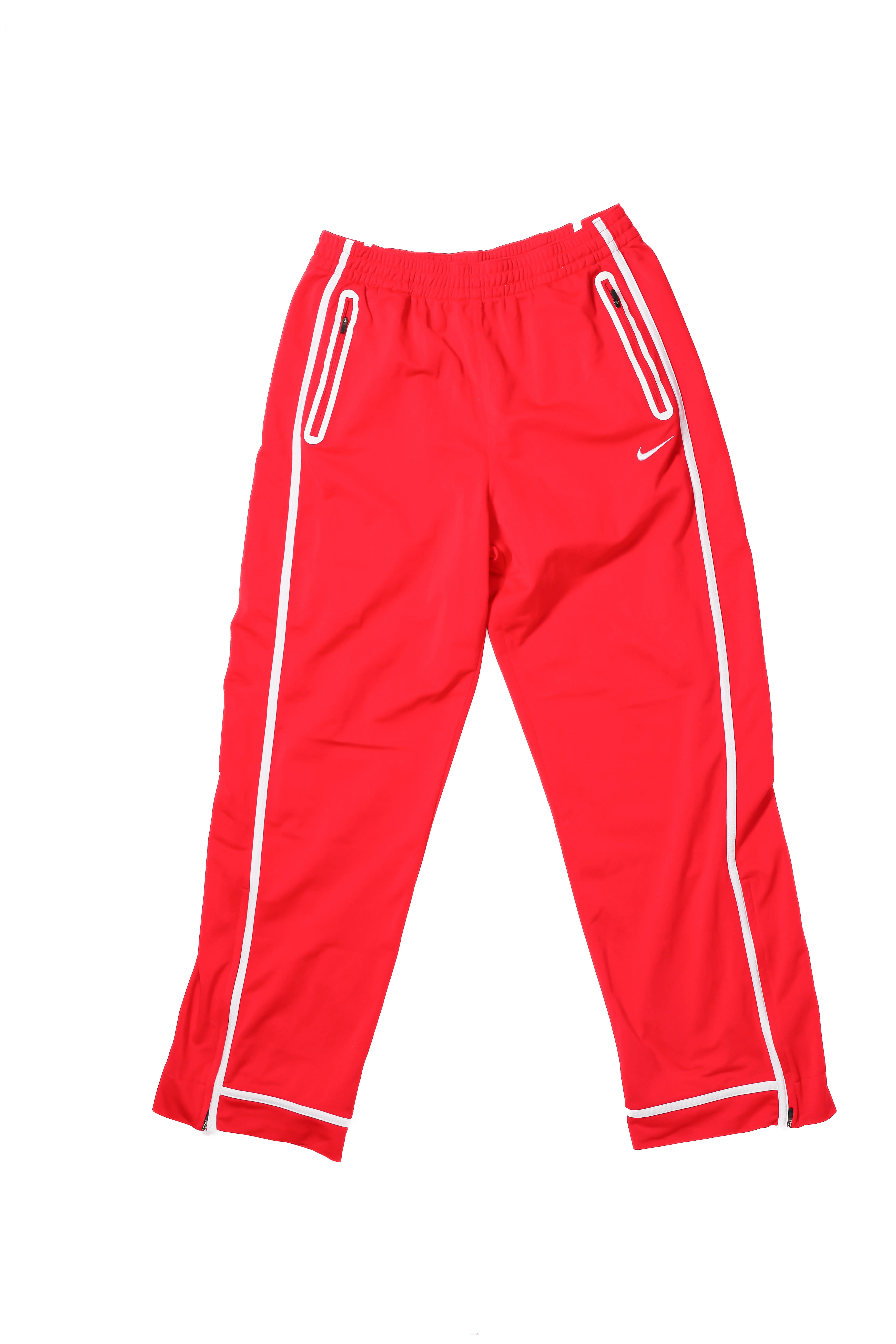 Nike Dri-Fit Tracksuit Trousers, Red - L