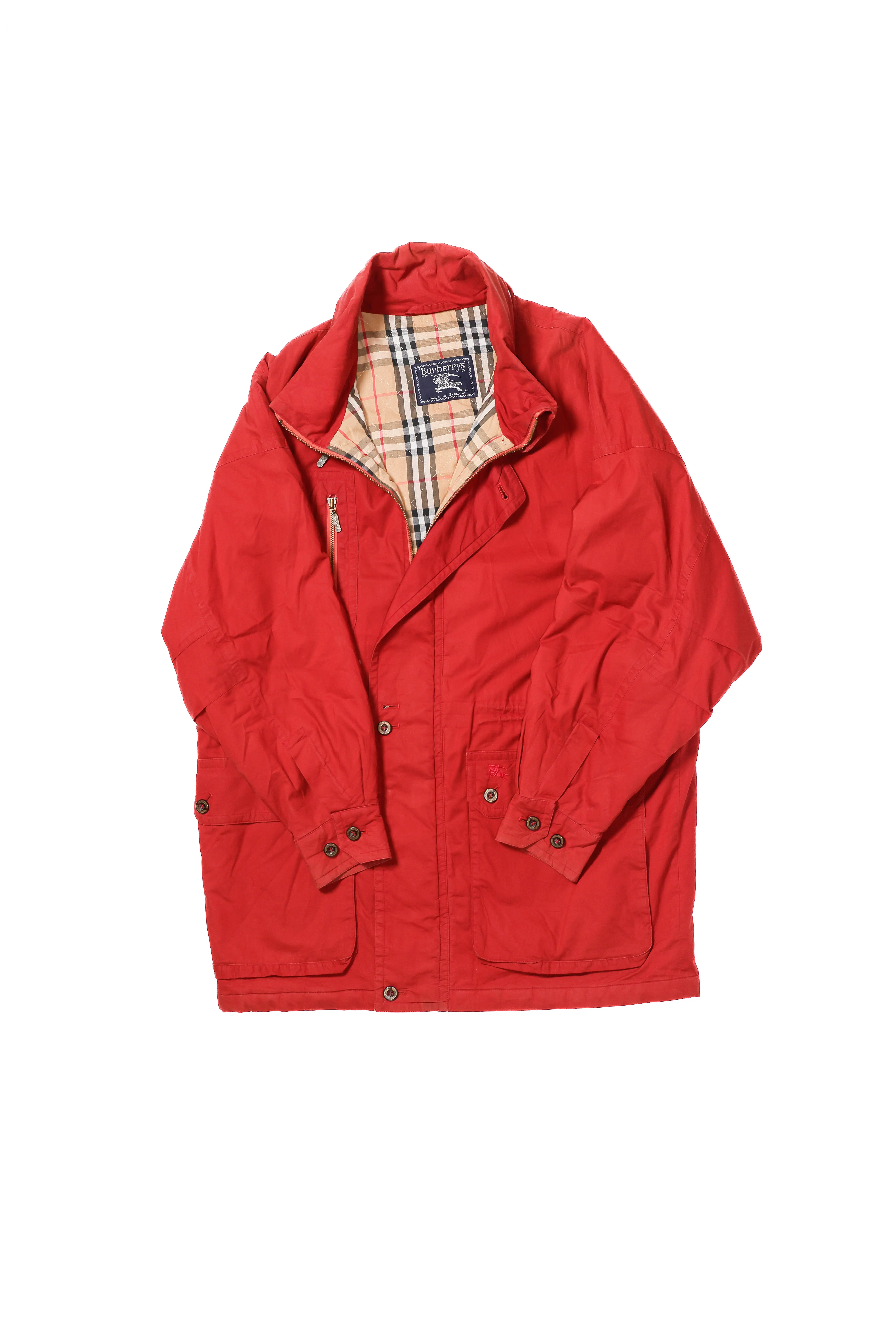 Burberry Overcoat, Red