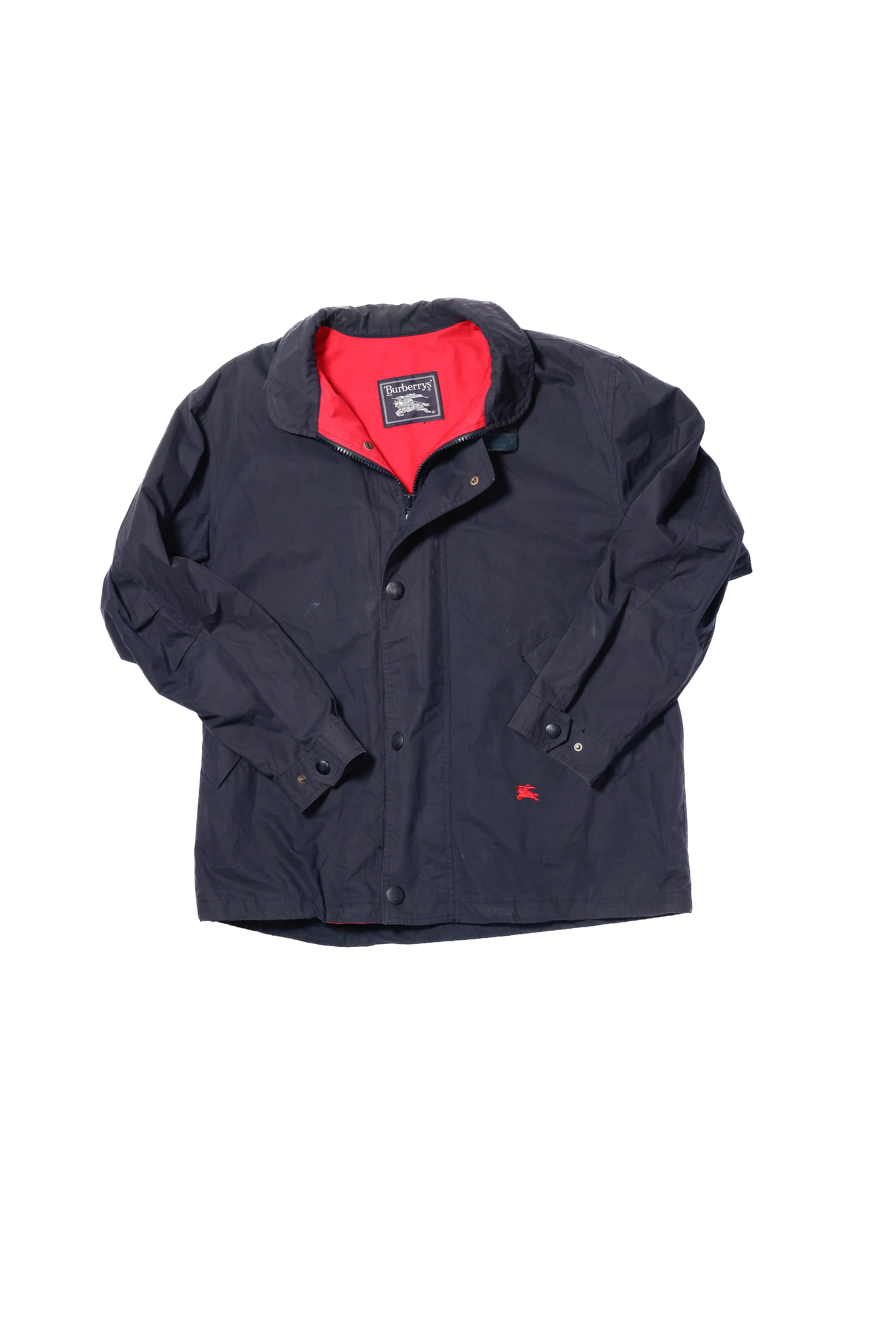 Burberry Zip Up Jacket, Navy - L