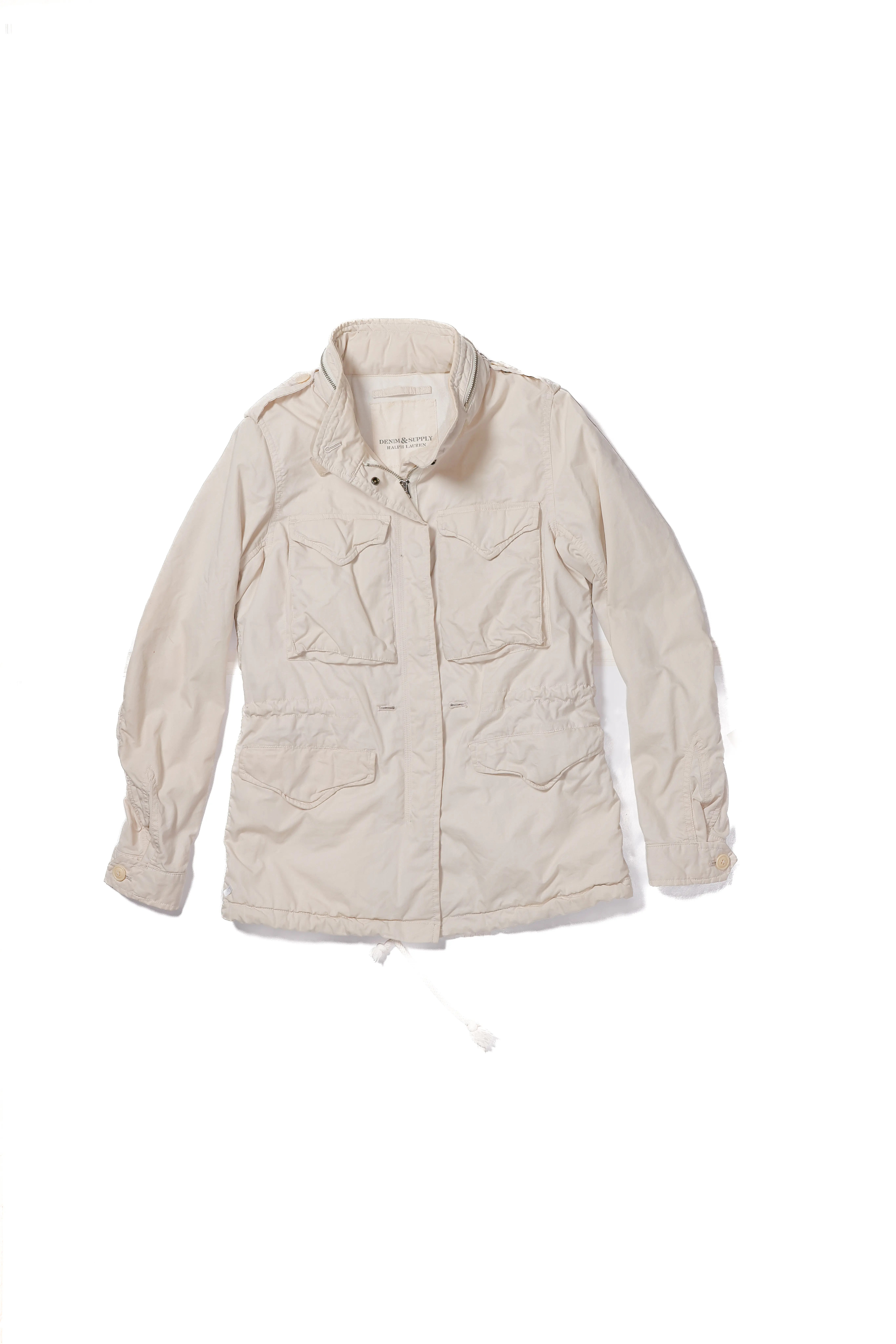 Denim and Supply Ralph Lauren Zip Up Jacket, Cream - XS