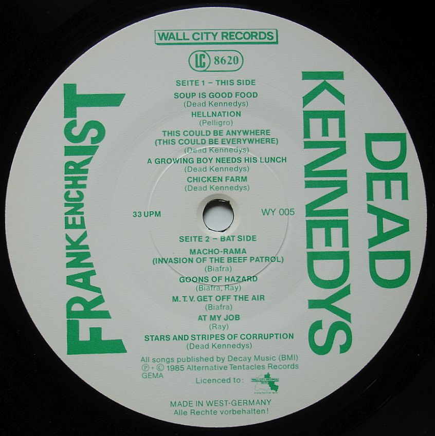 DEAD KENNEDYS frankenchrist-poster - Vinyltom