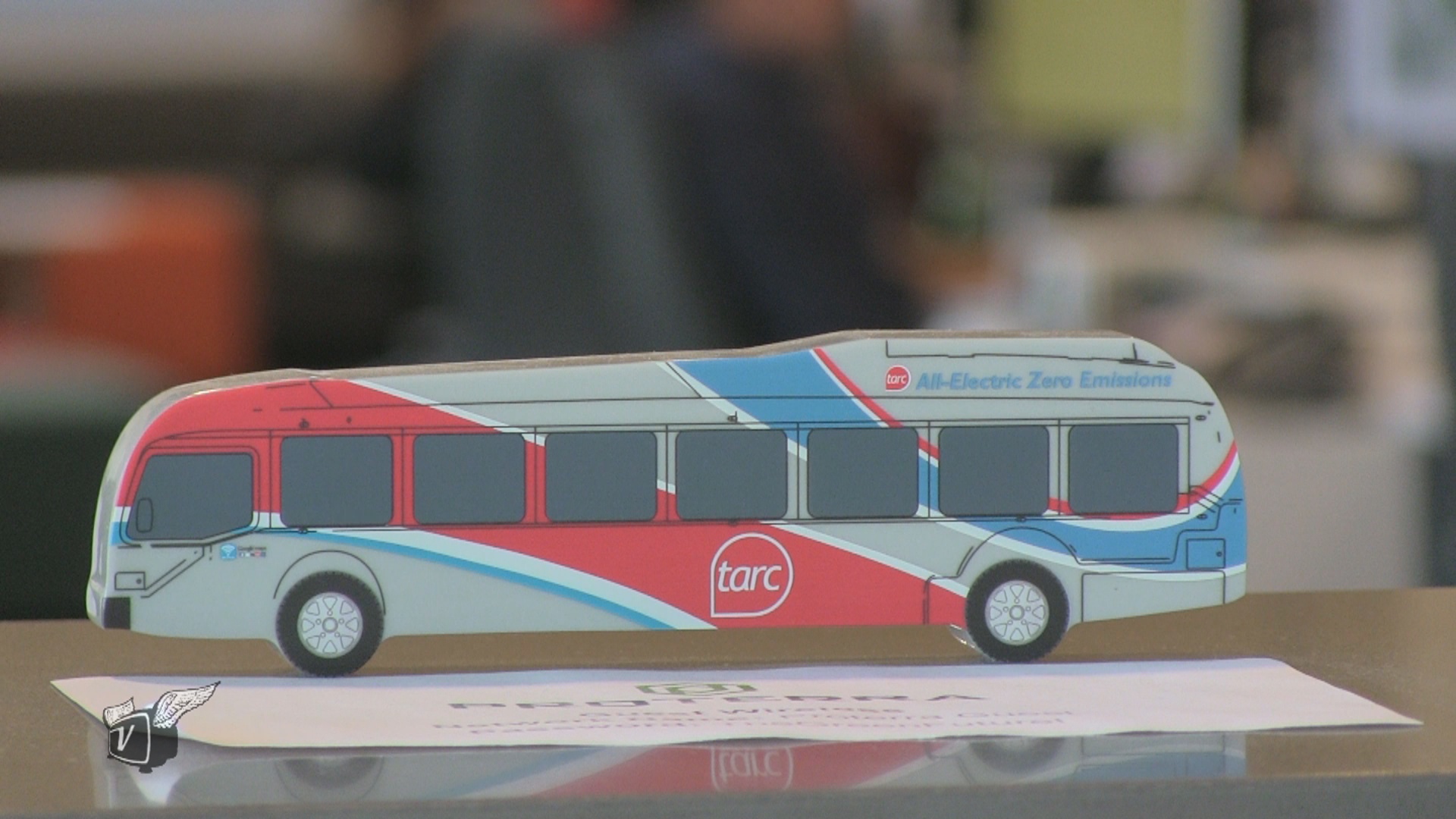 The model of the Proterra electric bus.