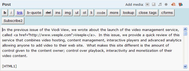Add the [HTML1] tag shown at the bottom of this image